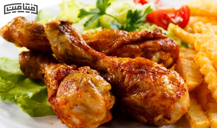 غذای رژیمی با مرغ